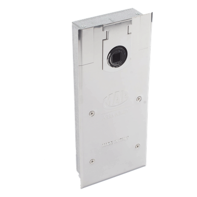 Cierrapuertas de Piso / Puertas Doble Acción hasta 120 kg / Apertura 130° / Cierre Hidráulico Ajustable / Caja 40 mm / Certificado EN 1154