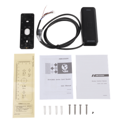 Lector de Tarjetas PROX EM / Exterior IP65 / Wiegand W26/W34 / Perfil Delgado 0.67' / LED y Zumbador / -20°C a 65°C