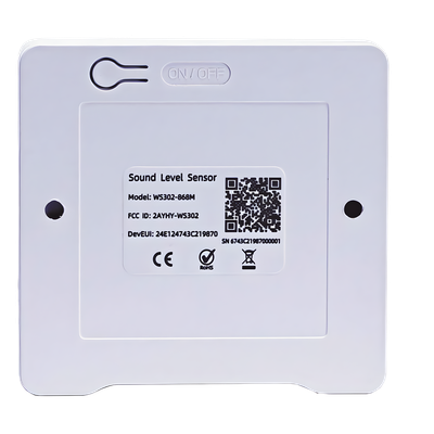 Sensor de Ruido LoRaWAN / Rango 30-120 dBA / Precisión ±3 dB / Ponderación A/C Automática / Batería 4 Años