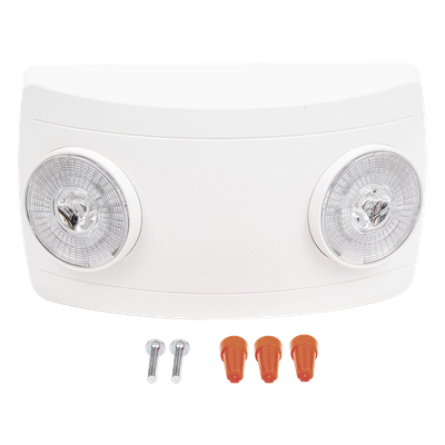 Luz de Emergencia LED / Doble LED 1W 150 lúmenes / Autonomía 90 min / Voltaje Universal 127-240 VAC / UL 5VA Ignífuga