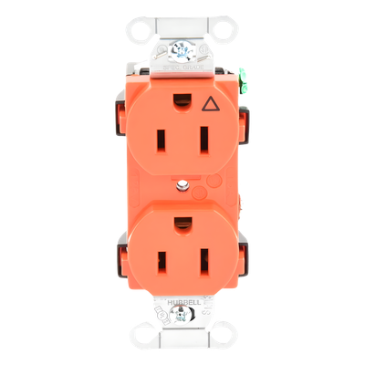Contacto Dúplex / 15A 125V / 2 Polos 3 Hilos / NEMA 5-15R / Grado Comercial / Nylon / -40°C a 75°C
