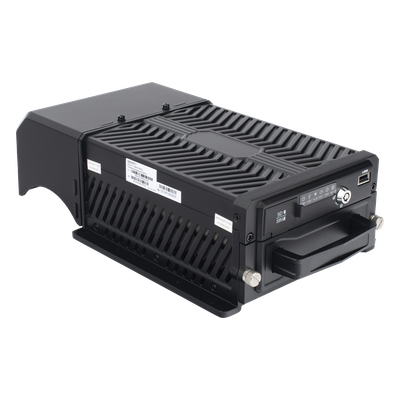DVR Móvil / 8 Canales / 4 AHD 2 Megapixel + 4 IP / H.265 / HDD y SSD M.2 / 4G / WiFi / GPS / -40 a 70°C (-40 a 158°F)