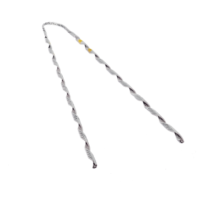Remate Preformado para Fibra Óptica / Acero Galvanizado / Mensajero 6.3 mm (1/4") / Tensión 4233 kg / Longitud 635 mm (25") / Pierna Dispareja