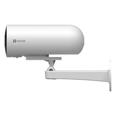 Cámara Bala IP / 3 Megapixel (2K) / Color Night Vision 20 m (65.6 ft) / IR 30 m (98.4 ft) / AI Detección Humana y Vehículos / PoE / IP67 / Audio Bidireccional / Luz y Sirena