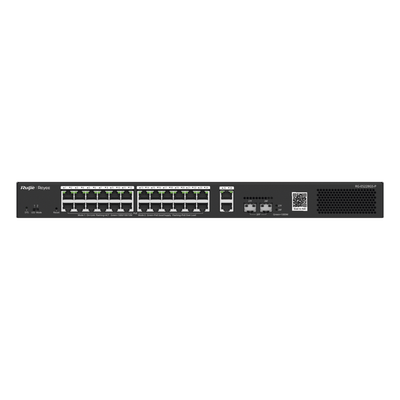 Switch PoE+ Smart / 24 Puertos Gigabit / 370W / 2 SFP 1Gb / 56 Gbps / 41.66 Mpps