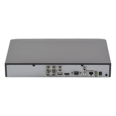 DVR TurboHD / 4 Canales + 2 IP / 5 Megapixel Lite / AcuSense / Audio por Coaxitron / 1 Bahía HDD 10 TB / Salida Full HD