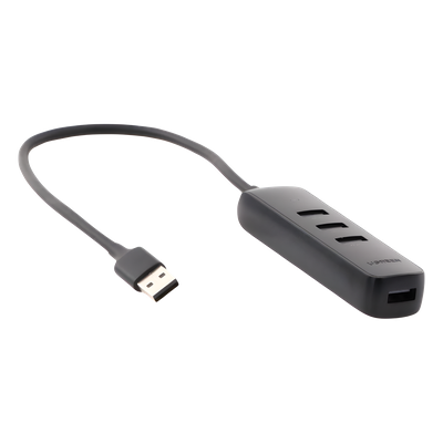 HUB USB-A 3.0 / 4 Puertos USB-A 3.0 5Gbps / Cable 25 cm (0.82 pies) / Alimentación USB-C / Indicador LED / Diseño Ultra Delgado
