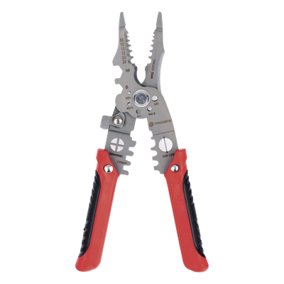 Pinza Multifuncional para Electricista / 9 Funciones / 8.5" (21.6 cm) / Acero de Alta Resistencia / Punta de Precisión