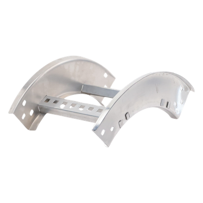 Curva Vertical Exterior / Perfil Z / Peralte 3 1/4" / Ancho 9" / Radio 8" / Aluminio / NEMA VE1-VE2
