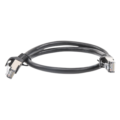 Cable de Parcheo / FTP Cat6 / 0.5 m (1.64 ft) / Blindaje Global / Cobre / Negro