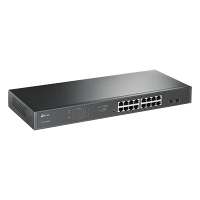 Switch PoE / 16 Puertos Gigabit / 2 SFP / 192W / 34 VLANs / 23.8 Mpps