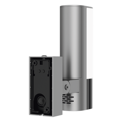 Cámara IP Bala / 4 Megapixel / Wi-Fi 2.4 GHz / IR 10 m (32.8 ft) / Luz LED 700 lm / Audio Bidireccional / IP67
