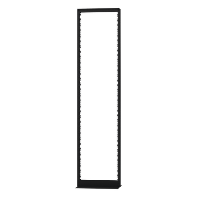 Rack 2 Postes / 45 UR / 19" EIA-310D / Carga 460 kg / Base L Anclaje a Piso / Acero Calibre 11 y 14