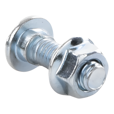Tornillo Métrico con Tuerca / Acero al Carbono 6 mm / Largo 20 mm / Acabado Electrozincado 15-20 µm / Uso Interior