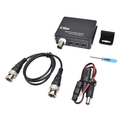 Receptor de Video Activo / Transmisión 400 m (1312.3 ft) / HD-TVI/CVI/AHD/CVBS / 2 Megapixel / Inmunidad al Ruido 60 dB / Protección contra Sobretensión Grado III