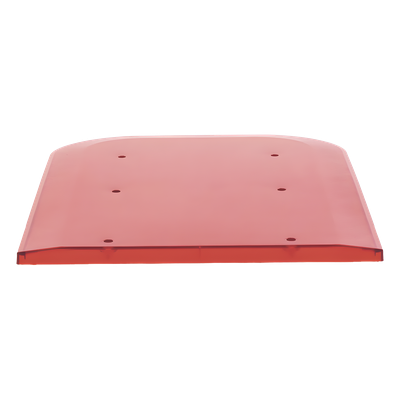 Domo lateral de reemplazo / Policarbonato rojo / Compatible X67 / 0.3 m (1 pie) aprox.