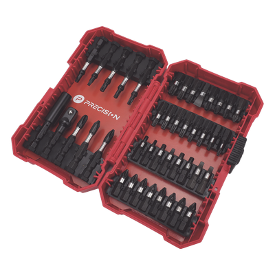 Juego de Puntas para Taladro / 42 Piezas / Entrada Hexagonal 1/4" / Acero S2 / Estuche Resistente a Impactos