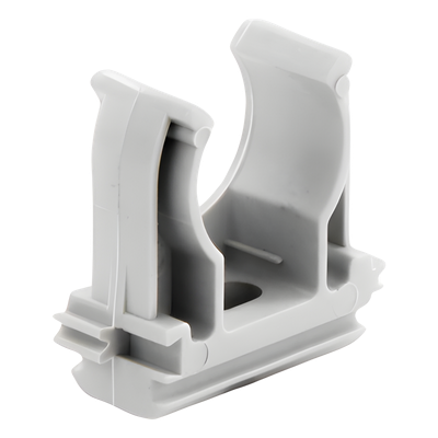 Soporte de Presión para Tubería / Diámetro 20 mm / PVC Auto-extinguible Libre de Halógenos / Montaje en Pared / Instalación cada 1.5 m (4.9 ft)