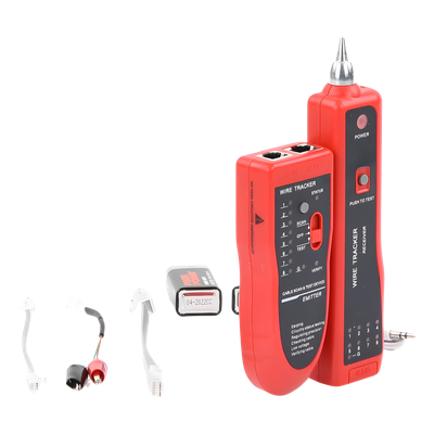 Detector de Cable con Generador de Tonos / Alcance 3 km (9,842 ft) / Prueba Continuidad y Configuración / Batería 9V DC