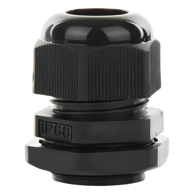 Conector Tipo Glándula / IP67 / Cable 10-14 mm / Rosca 22 mm (7/8') / Plástico Negro