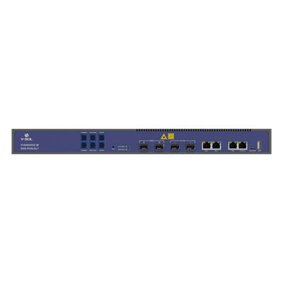 OLT / 2 Puertos XGSPON/GPON con WDM / 4 Puertos Uplink / Hasta 512 ONUs / 1.45 x 0.66 x 0.14 pies