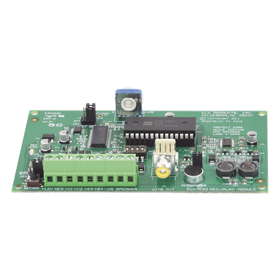 Módulo de Grabación de Voz y Sirena / 4 Canales / 8 Minutos de Grabación / Amplificador 120 dB / Salida 30 W