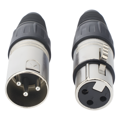 Kit Conector XLR / Macho + Hembra / Cable 3.5-8.0 mm / 16 A por Contacto / Soldadura / -30 °C a +80 °C