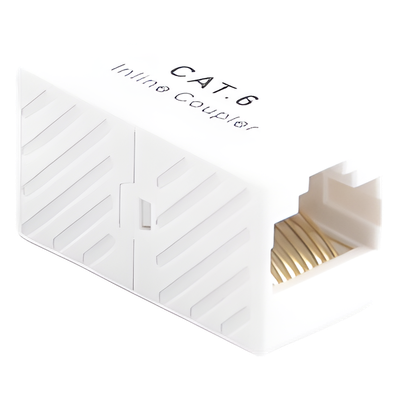 Acoplador UTP / Cat6 / RJ45 Hembra a Hembra / 750 VCA / ABS Retardante de Llama