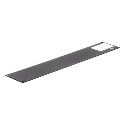 Tapa Ciega / Rack 19in / 2UR / Acero Cal. 14 / Pintura Electroestática Negra / 0.7 kg