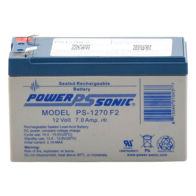 Batería de Respaldo AGM/VRLA / 12V / 12 Ah / Terminales F2 / 5 Años Vida Útil / Sin Mantenimiento