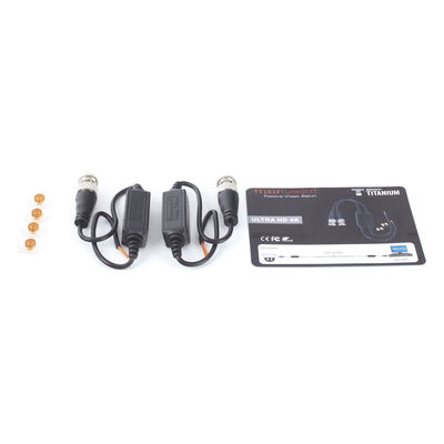 Kit de Transceptores Pasivos / TurboHD 4K / HD-TVI HD-CVI AHD CVBS COAXITRON / Audio por Coaxitron / Blindado RF / 200 m (656 ft)