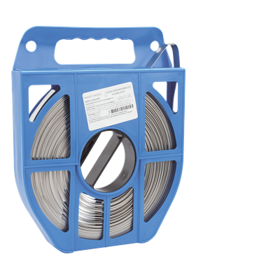 Fleje de Acero Inoxidable / 5/8 pulgadas / 0.70 mm / 30.5 m (100 ft) / Tensión 6.1 kN / Bobina 2.76 kg