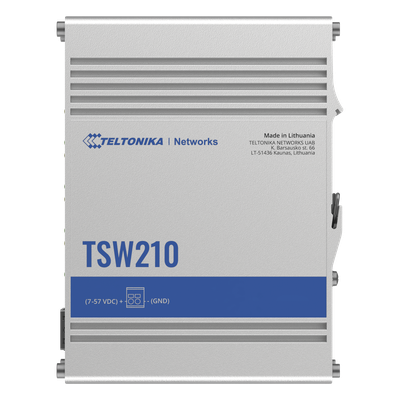 Switch Industrial No-Administrable / 8 Puertos Gigabit / 2 SFP 1G / IP30 / -40°C a +75°C / 4.53 x 3.74 x 1.10 pulgadas