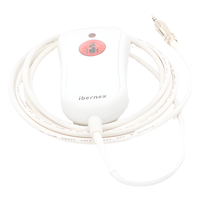 Pulsador de Llamada para Paciente / Material Antibacteriano / Código Braille / IP67 / Cable 2 m Resistente al Fuego / 12 V
