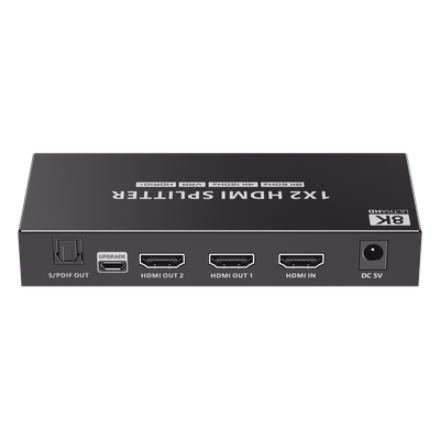 Splitter HDMI / 1x2 / HDMI 2.1 / 8K @ 60 Hz / 4K @ 120 Hz / 48 Gbps / HDR10+ / Dolby Vision / HDCP 2.3