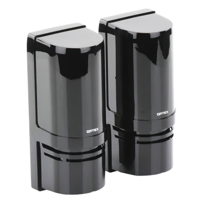 Barrera Fotoelectrica Perimetral / Doble Haz Infrarrojo 100 m (328.1 ft) / Alineacion LED ±90° / IP55 / Relé Forma C / Consumo 46 mA