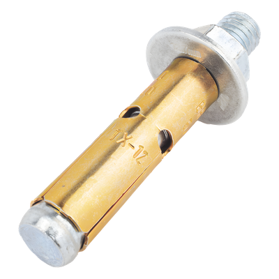 Taquete de Expansión / Cuerda 1/2" (13 mm) / Largo 3 1/2" (89 mm) / Carga Tensión 760 kg / Carga Cortante 848 kg / Camisa Corta Robusta