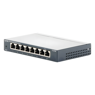 Switch Gigabit / 8 Puertos 10/100/1000 Mbps / 11.9 Mpps / No Administrable / Escritorio o Bastidor