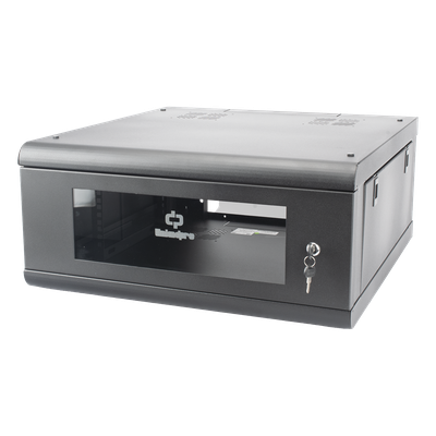 Gabinete de Pared / 4U / 635mm (2.08 ft) Profundidad / Cristal Templado / Acero Reforzado
