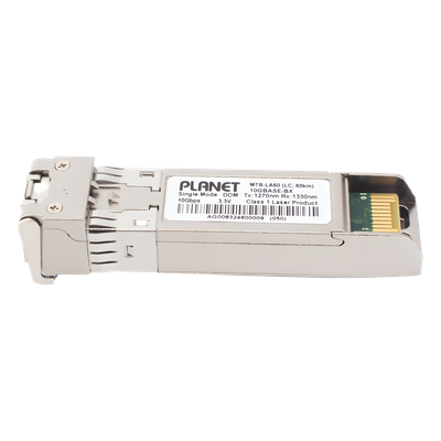 Transceptor WDM mini-GBIC SFP+ 10G / LC / Mono Modo 60 km (197 pies) / TX 1270nm RX 1330nm