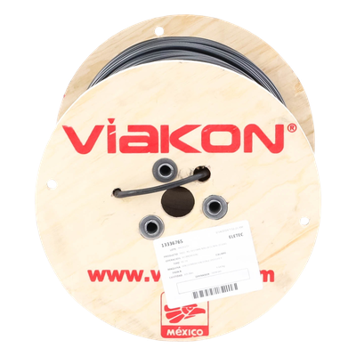Cable Coaxial CCTV / 305 m (1000 ft) / Cobre Sólido / Blindaje 80% / Retardante a la Llama y UV / Intemperie