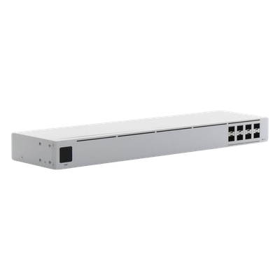 Switch administrable capa 2 / 8 puertos SFP+ 10G / 160 Gbps / Pantalla táctil 1.3" / 1U rack / 4.7 pies de profundidad