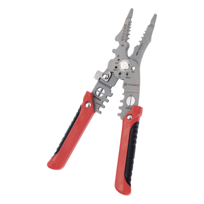 Pinza Multifuncional para Electricista / 9 Funciones / 8.5" (21.6 cm) / Acero de Alta Resistencia / Punta de Precisión