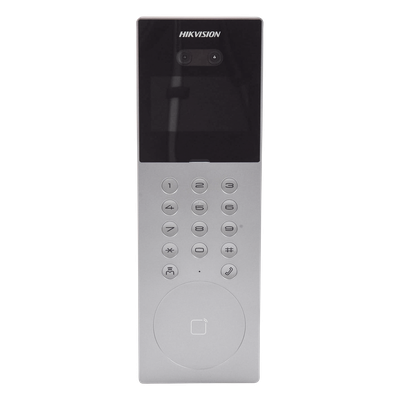 Videoportero IP Multiapartamento / 1080p HD / Reconocimiento Facial IA / Pantalla 4.3' / 5,000 Rostros / 25,000 Tarjetas / IP65 / 500 Departamentos / 9 Frentes de Calle