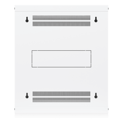 Gabinete Rack 12U / Montaje en Pared / 550 x 450 mm / Puerta de Vidrio Templado / Ventilación Integrada / Capacidad 50 kg