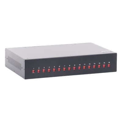 Fuente de Alimentación RACK / 16 Puertos / 480 W / 24 Vca / 20 A Total / 1.25 A Administrado por Canal / 19"