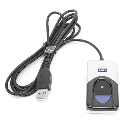 Lector de Huella Dactilar USB / 512 ppp / Área de Captura 14.6 mm / Cifrado Automático / Windows Hello