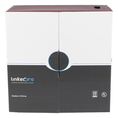Bobina de Cable UTP / Cat5e / 305 m (1000 ft) / Doble Forro / Exterior / CMX / 24 AWG / Cobre Sólido / Negro