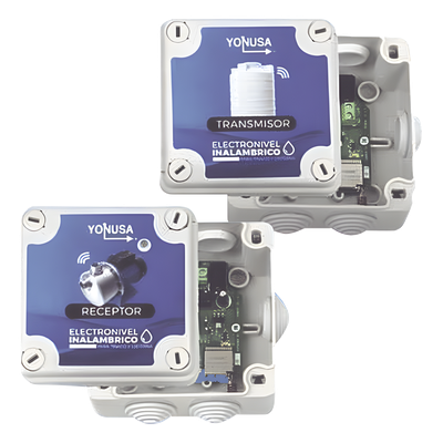 Kit Transmisor/Receptor Electronivel / 1 km LOS / 915 MHz / 16 A Relé / Panel Solar Opcional
