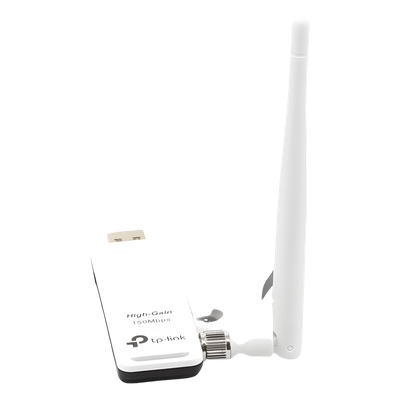 Adaptador USB Wi-Fi / 150 Mbps / 2.4 GHz / Antena Desmontable 4 dBi / USB 2.0